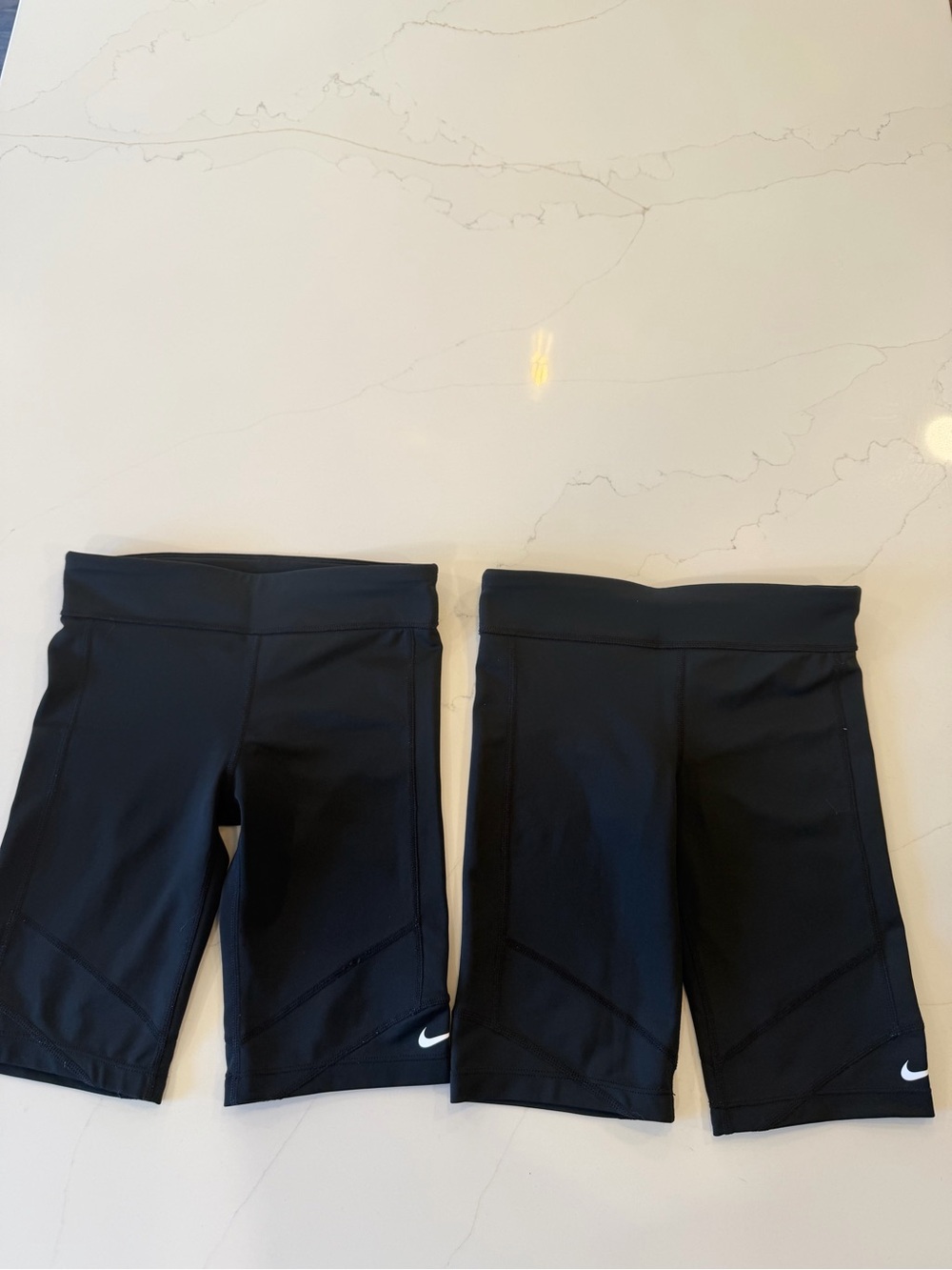 Nike Black Girls' Performance Bike Shorts with Swoosh